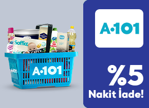 TÜRMOBKart ile A101 mağazalarından yapacağınız alışverişlerde %5 nakit iade fırsatı sizi bekliyor.
