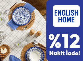 TÜRMOBkart ile English Home Mağazalarından Yapacağınız Alışverişlerde %12 Nakit İade Fırsatı Sizi Bekliyor.