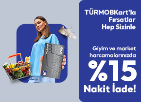 TÜRMOBKart’tan Seçili Markalarda %15 Nakit İade!